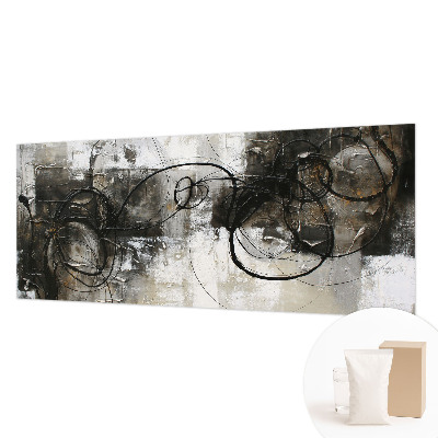 Modern wall mural with an abstract vortex design