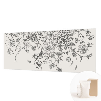 Modern wall mural for living room Floral pattern