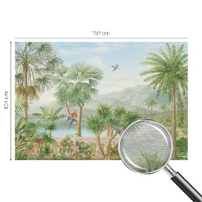 High quality wall mural wallpaper with an exotic landscape design