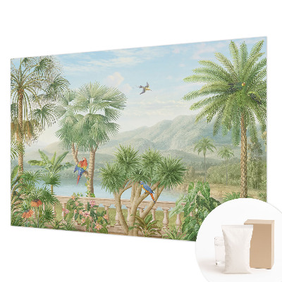 High quality wall mural wallpaper with an exotic landscape design