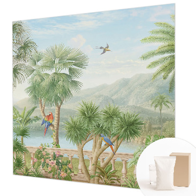 High quality wall mural wallpaper with an exotic landscape design