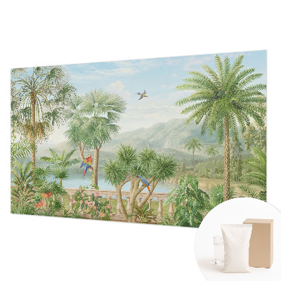 High quality wall mural wallpaper with an exotic landscape design