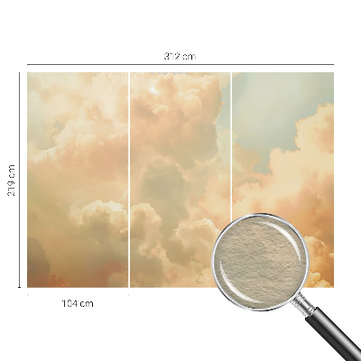 Premium wall mural for bedroom Ethereal clouds