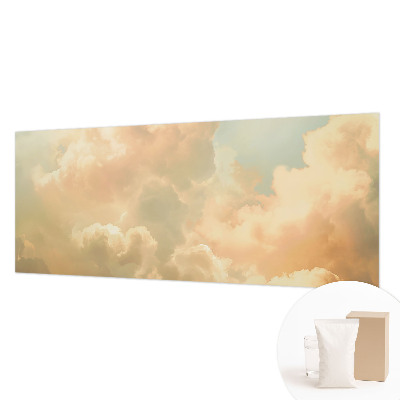 Premium wall mural for bedroom with an ethereal cloud motif