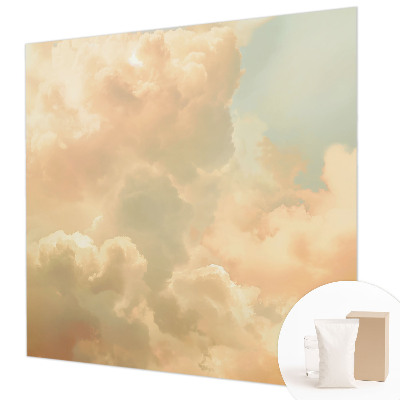 Premium wall mural for bedroom with an ethereal cloud motif