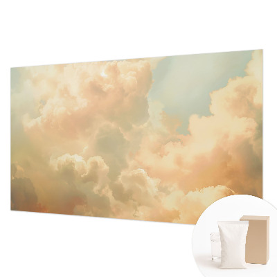 Premium wall mural for bedroom with an ethereal cloud motif
