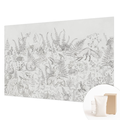 Premium photo wallpaper Forest animals