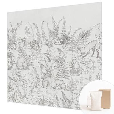 Premium photo wallpaper Forest animals