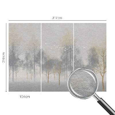 Wall mural for living room Forest harmony