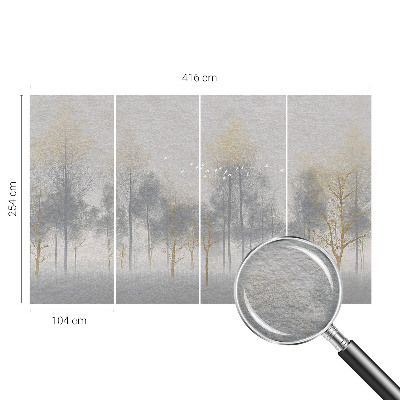 Wall mural for living room Forest harmony