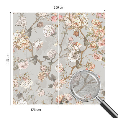 Wall mural for bedroom Romantic pattern