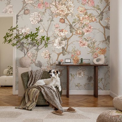 Wall mural for bedroom Romantic pattern