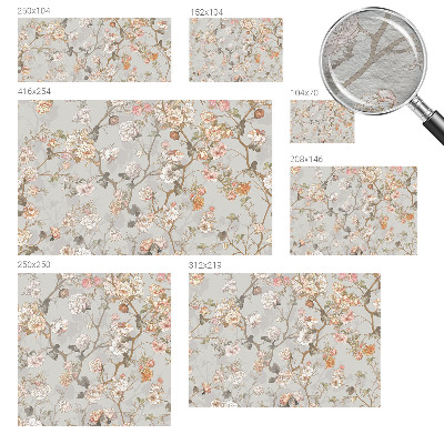 Wall mural for bedroom Romantic pattern