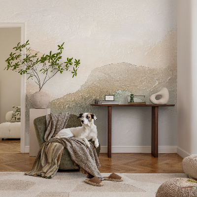 Bedroom wall mural wallpaper with subtle streaks