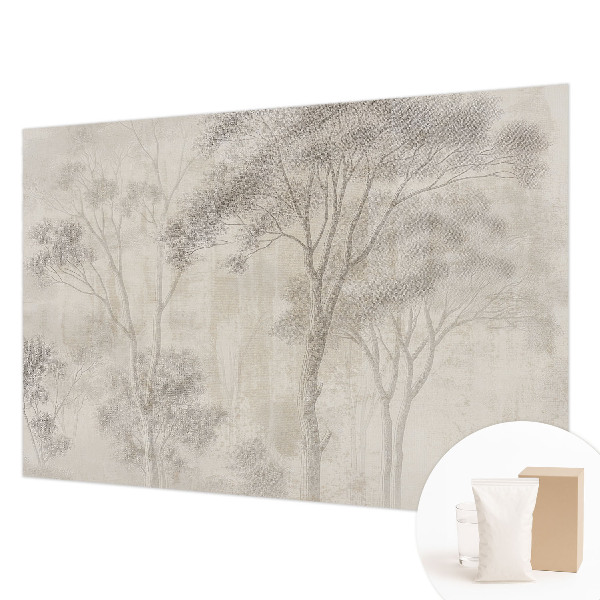 Wallpaper mural for living room in a stylish harmonious design