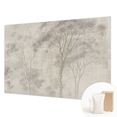 Wallpaper mural for living room in a stylish harmonious design