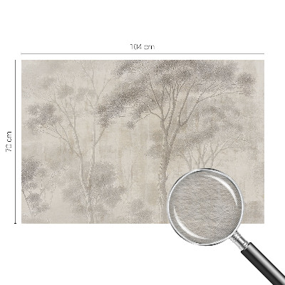 Wallpaper mural for living room in a stylish harmonious design