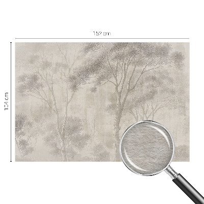 Wallpaper mural for living room in a stylish harmonious design