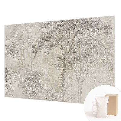 Wallpaper mural for living room in a stylish harmonious design