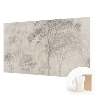 Wallpaper mural for living room in a stylish harmonious design