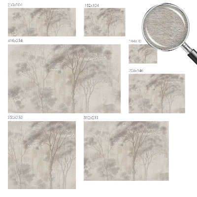 Wallpaper mural for living room in a stylish harmonious design
