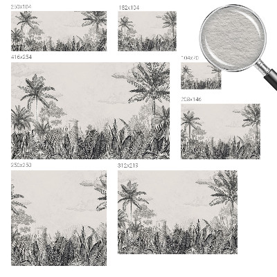 Large wall mural Tropical scenery