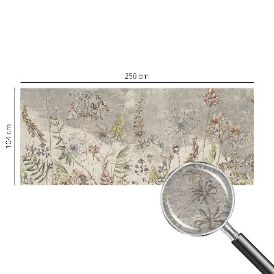 Custom size wall mural Wild plants