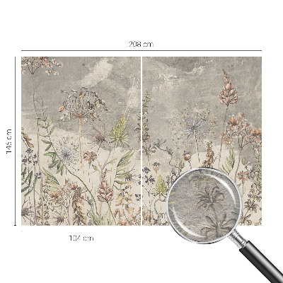 Custom size wall mural Wild plants