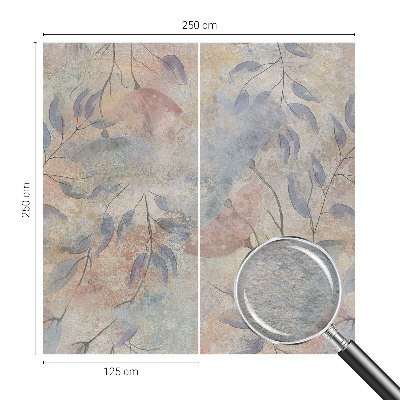 Modern wall mural Abstract leaves