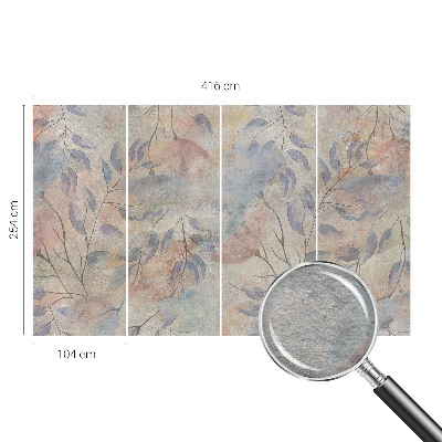Modern wall mural Abstract leaves