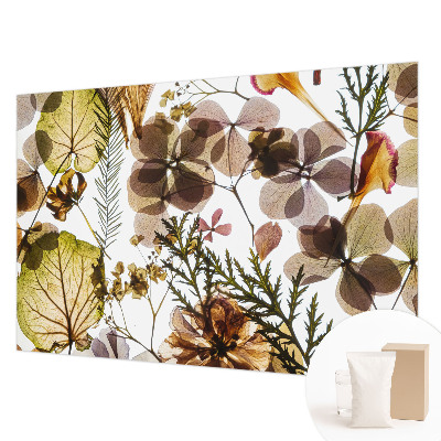 Modern wall mural for bedroom with a natural composition