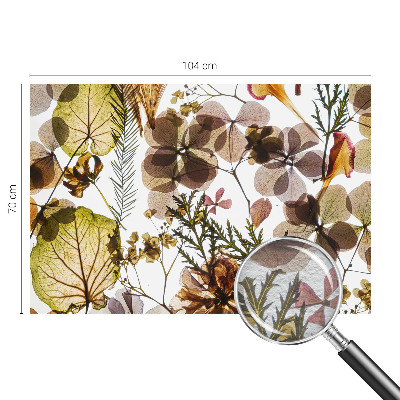 Modern wall mural for bedroom with a natural composition