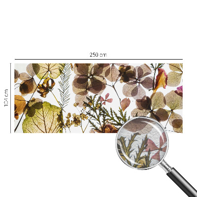 Modern wall mural for bedroom with a natural composition