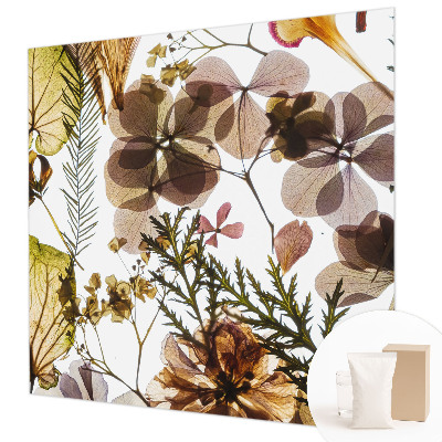 Modern wall mural for bedroom with a natural composition
