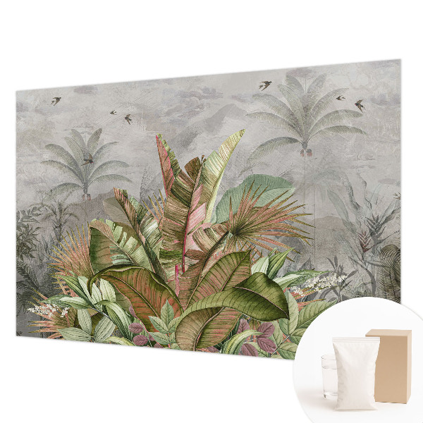 High quality photo wallpaper with an exotic jungle motif