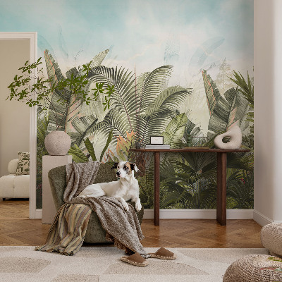 Modern wall mural for living room Tropical paradise