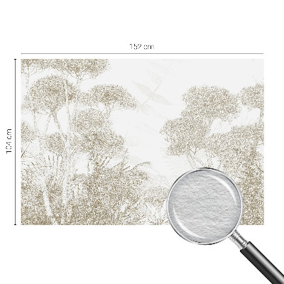 High-quality wall mural wallpaper with a tropical vegetation motif