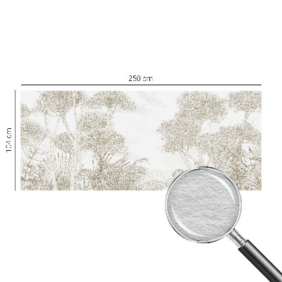 High-quality wall mural wallpaper with a tropical vegetation motif