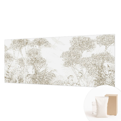 High-quality wall mural wallpaper with a tropical vegetation motif