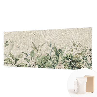 Premium photo wallpaper with a tropical jungle motif
