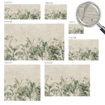 Premium photo wallpaper with a tropical jungle motif
