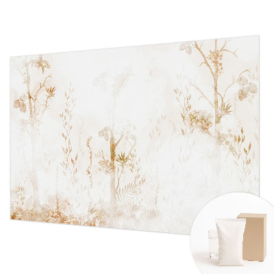 Non-woven photo wallpaper with a botanical elegance design