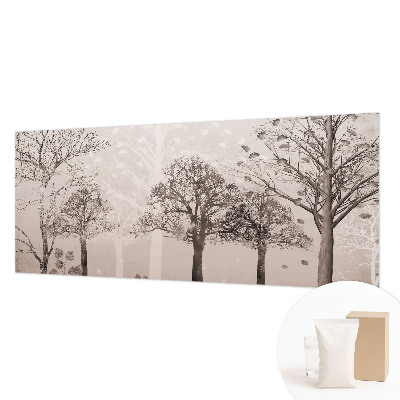Photo wall mural with a delicate trees motif