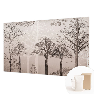Photo wall mural Delicate trees