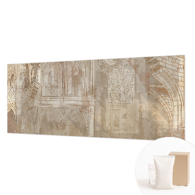 Wallpaper mural for living room with a historical ornament design