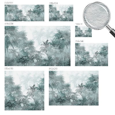 Large wallpaper mural Exotic green