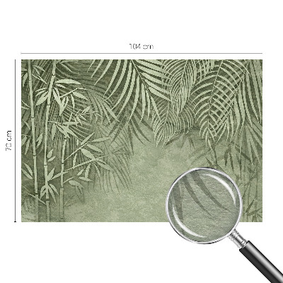 Large wall mural wallpaper with a bamboo paradise design