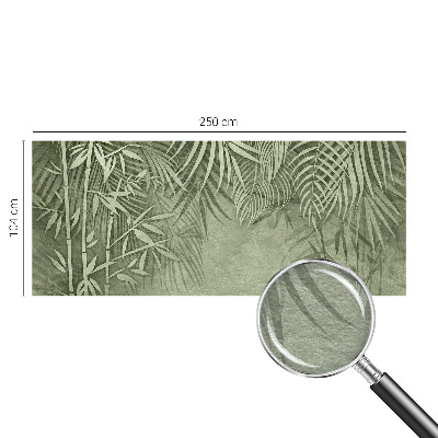 Large wall mural wallpaper with a bamboo paradise design
