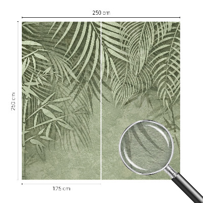 Large wall mural wallpaper with a bamboo paradise design