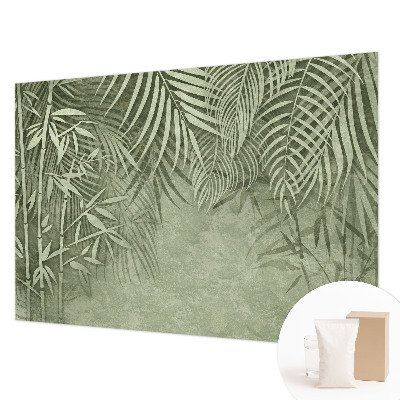 Large wall mural wallpaper with a bamboo paradise design